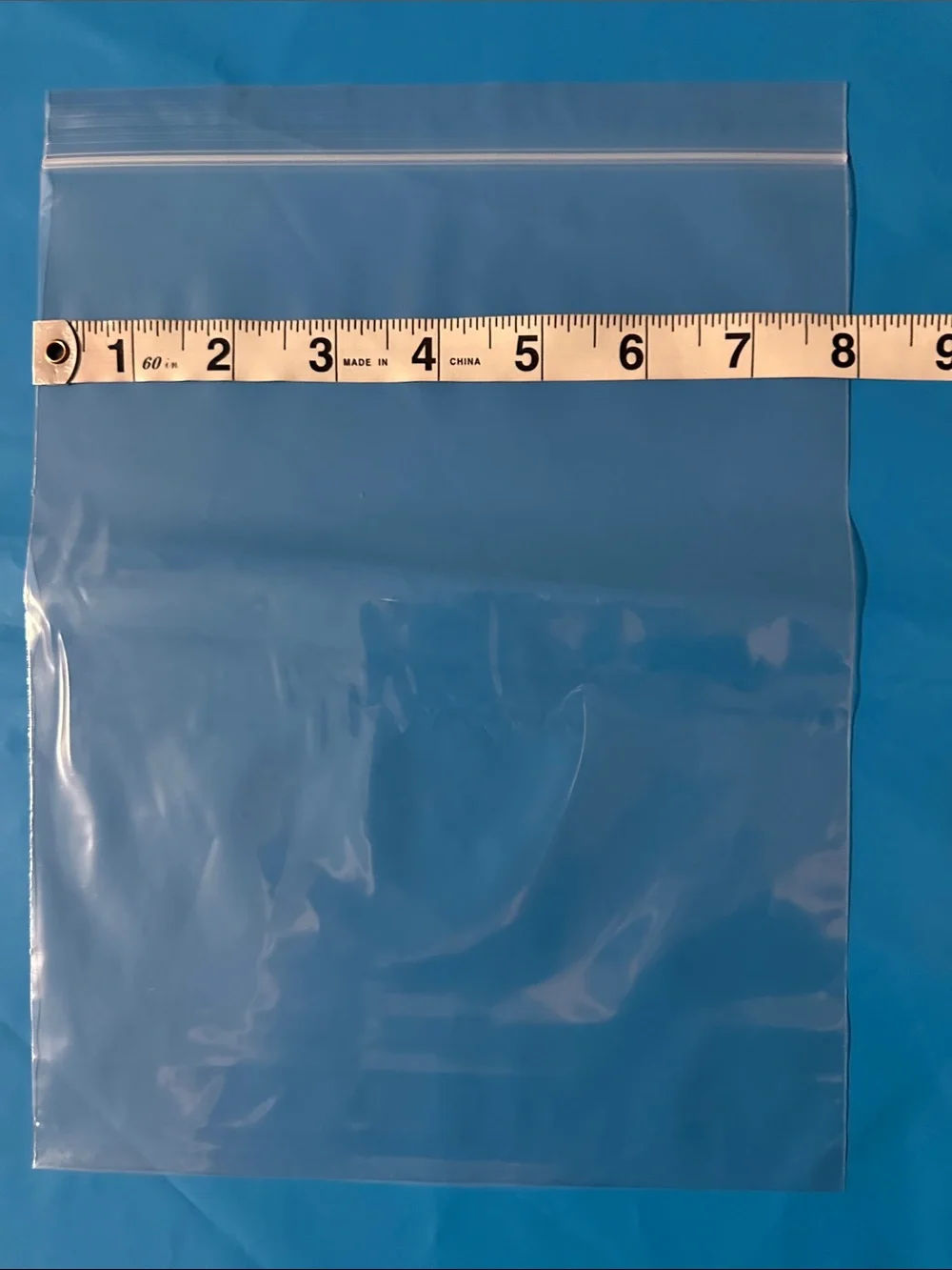 Clear Zip Top Poly Bags 8